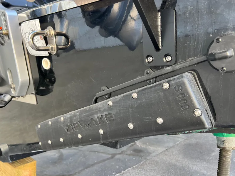 Slide: The Image of Close-up of Navan C30 2025 boat component with visible hardware and branding. - 3