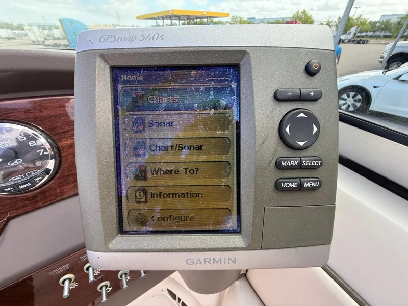 Slide: The Image of Garmin GPSmap 540s on 2008 Sea Ray 210 Sundeck boat dashboard. - 43