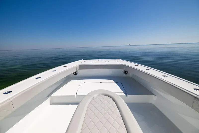 Slide: The Image of Freeman 34VH 2022 boat on calm sea under clear blue sky. - 41