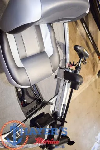 Slide: The Image of 2025 Nitro Z18 Pro boat interior with steering and seating. - 29