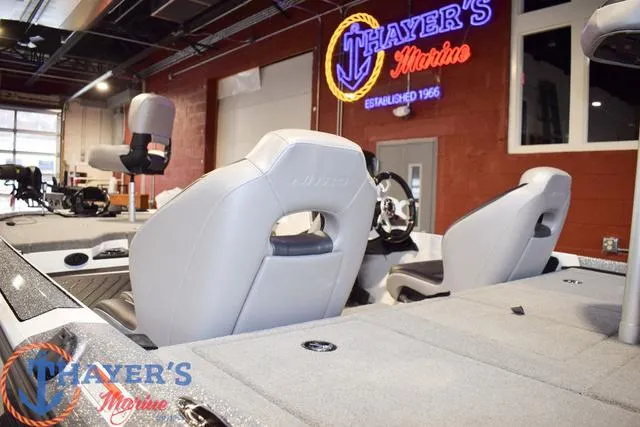 Slide: The Image of Interior of a 2025 Nitro Z18 Pro boat at Thayer's Marine showroom. - 9