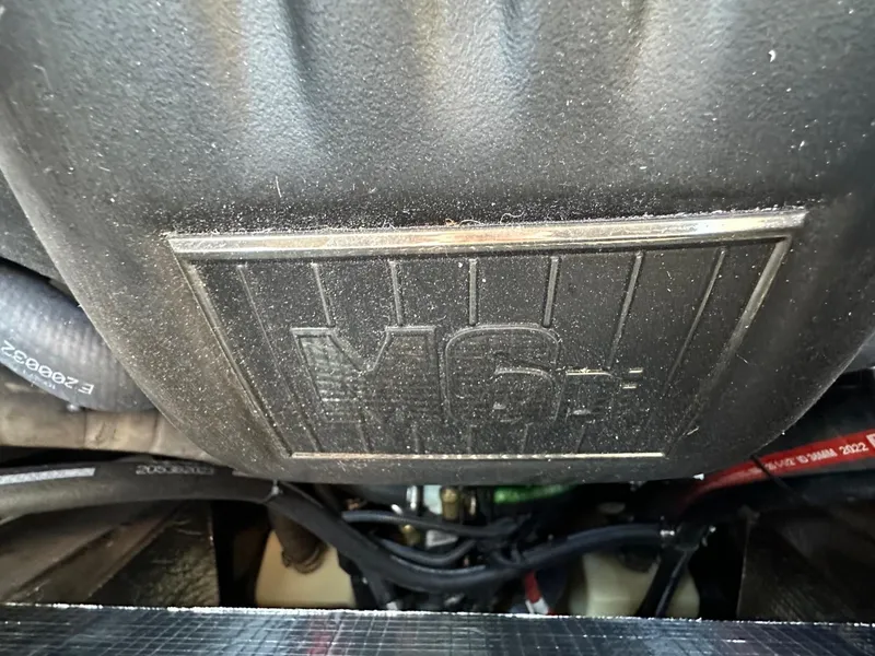 Slide: The Image of 2024 Malibu 22 LSV engine close-up, showcasing the M6+ emblem. - 19