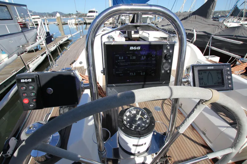Slide: The Image of Helm of 2006 Nautor Swan 46mkIII sailboat with B&G navigation instruments. - 20