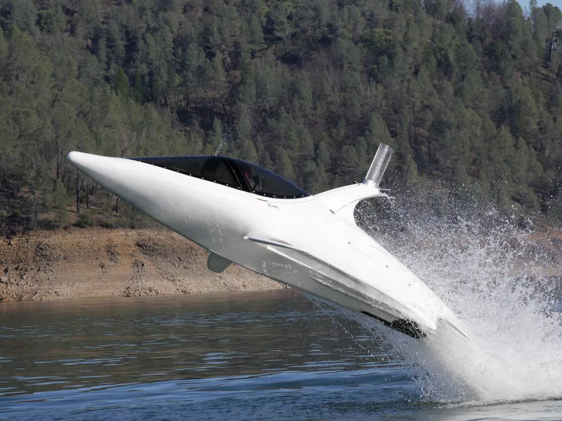 Slide: The Image of Seabreacher X, Y, Z 2025 model performing a dynamic water maneuver. - 26