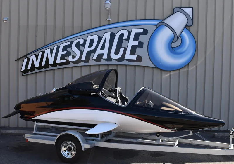 Slide: The Image of 2025 Seabreacher X, Y, Z model on trailer, displayed at Innespace facility. - 30