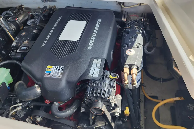 Slide: The Image of Volvo Penta engine in a 2006 Chris-Craft Corsair 28 boat. - 66