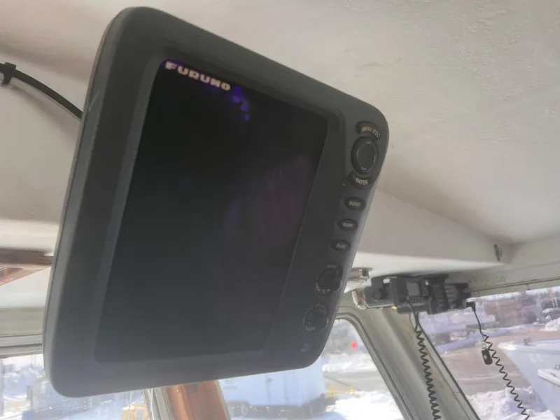 Slide: The Image of Boat navigation system inside a 1988 Young Brothers 40 vessel. - 19