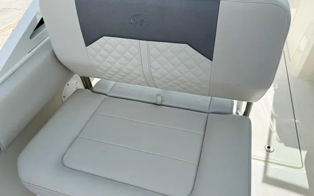 Slide: The Image of 2025 Sailfish 276 DC boat seat with quilted upholstery and elegant design. - 18