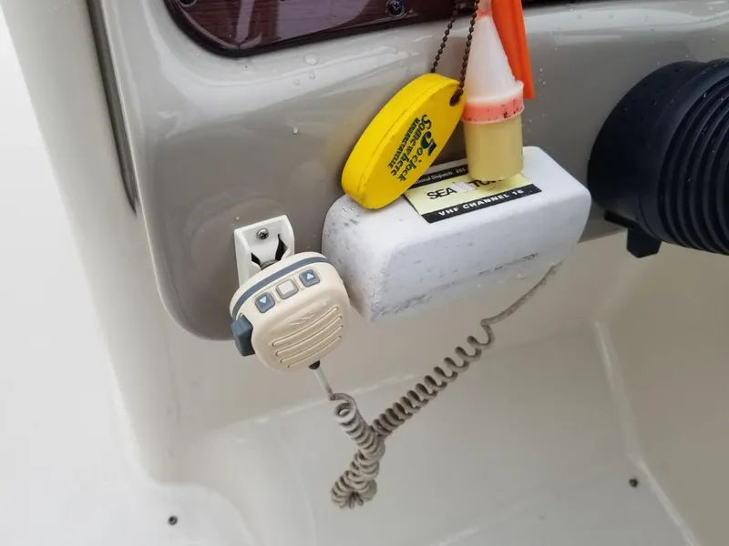 Slide: The Image of Control panel of a 2006 Sea Ray 270 Sundeck boat with accessories. - 27