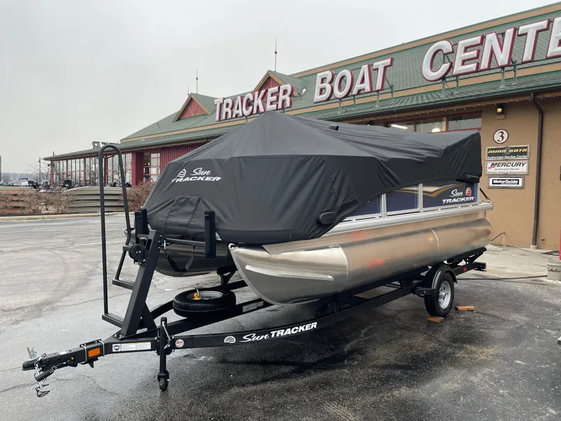 Slide: The Image of 2025 Sun Tracker Bass Buggy 16 XL Select pontoon boat at Tracker Boat Center. - 4