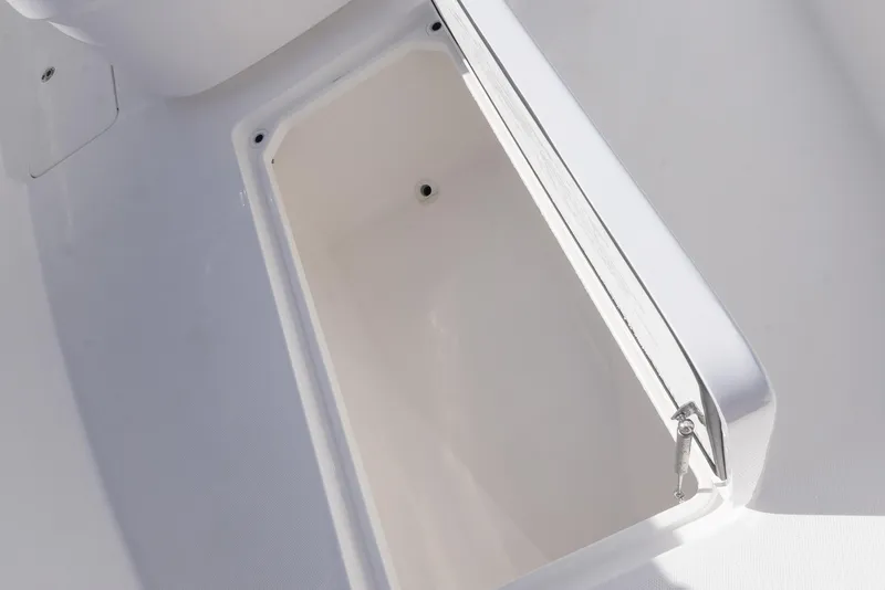 Slide: The Image of Open storage compartment on 2025 Invincible 36 Open Fisherman boat. - 27