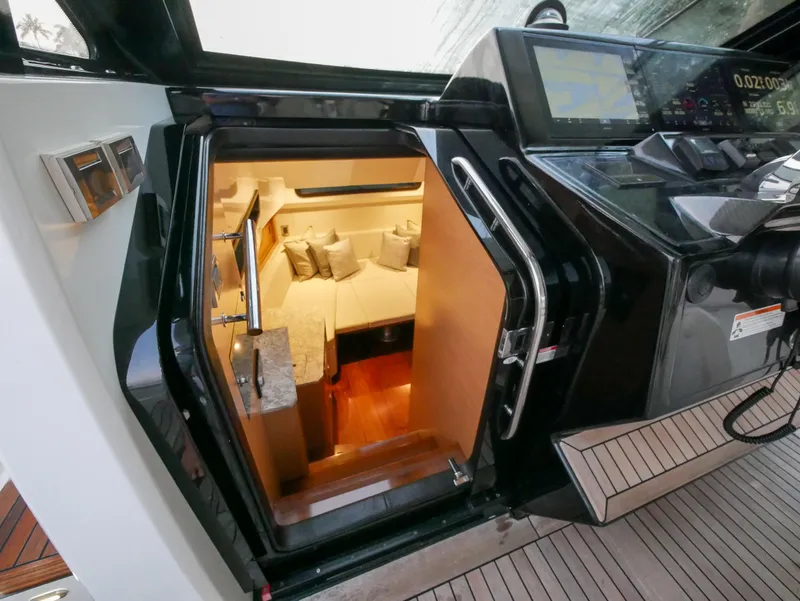 Slide: The Image of Interior cabin view of 2020 Ocean Alexander 45 Divergence Sport yacht. - 21