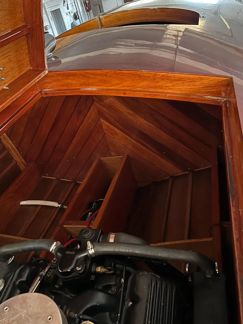 Slide: The Image of Engine compartment of 2000 Classic Paul Dewhurst Gentleman's Racer with wooden interior detailing. - 10