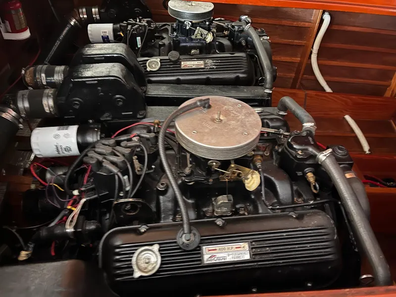 Slide: The Image of Engine compartment of a 2000 Classic Paul Dewhurst Gentleman's Racer, showcasing dual engines. - 11