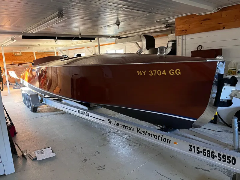 Slide: The Image of Classic 2000 Paul Dewhurst Gentleman's Racer on trailer in indoor storage. - 5