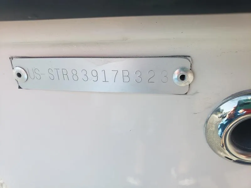 Slide: The Image of 2023 Starcraft SVX 191 OB boat identification plate with serial number. - 20