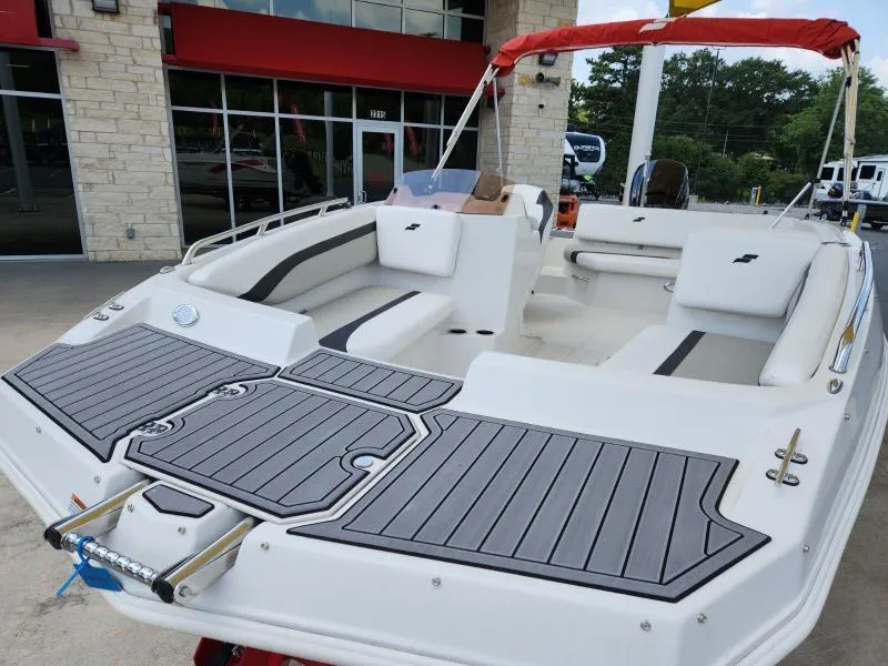 Slide: The Image of 2024 Starcraft SVX 171 OB boat with spacious seating and modern design. - 18