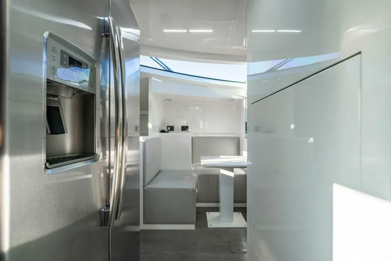 Slide: The Image of Modern kitchen interior of 2018 Ferretti Yachts 850 Motor Yacht with sleek design. - 49