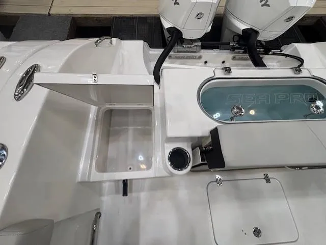 Slide: The Image of 2025 Sea Pro 262 Offshore boat interior, showcasing sleek design and modern features. - 8