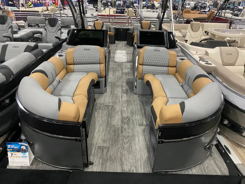 The Image of 2025 Avalon 2585 Catalina QLW pontoon boat with luxurious seating and modern design. - 1
