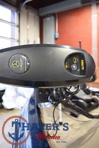 Slide: The Image of Close-up of a 2000 Ranger R83 boat's trolling motor with i-Pilot and Ultrex features. - 34