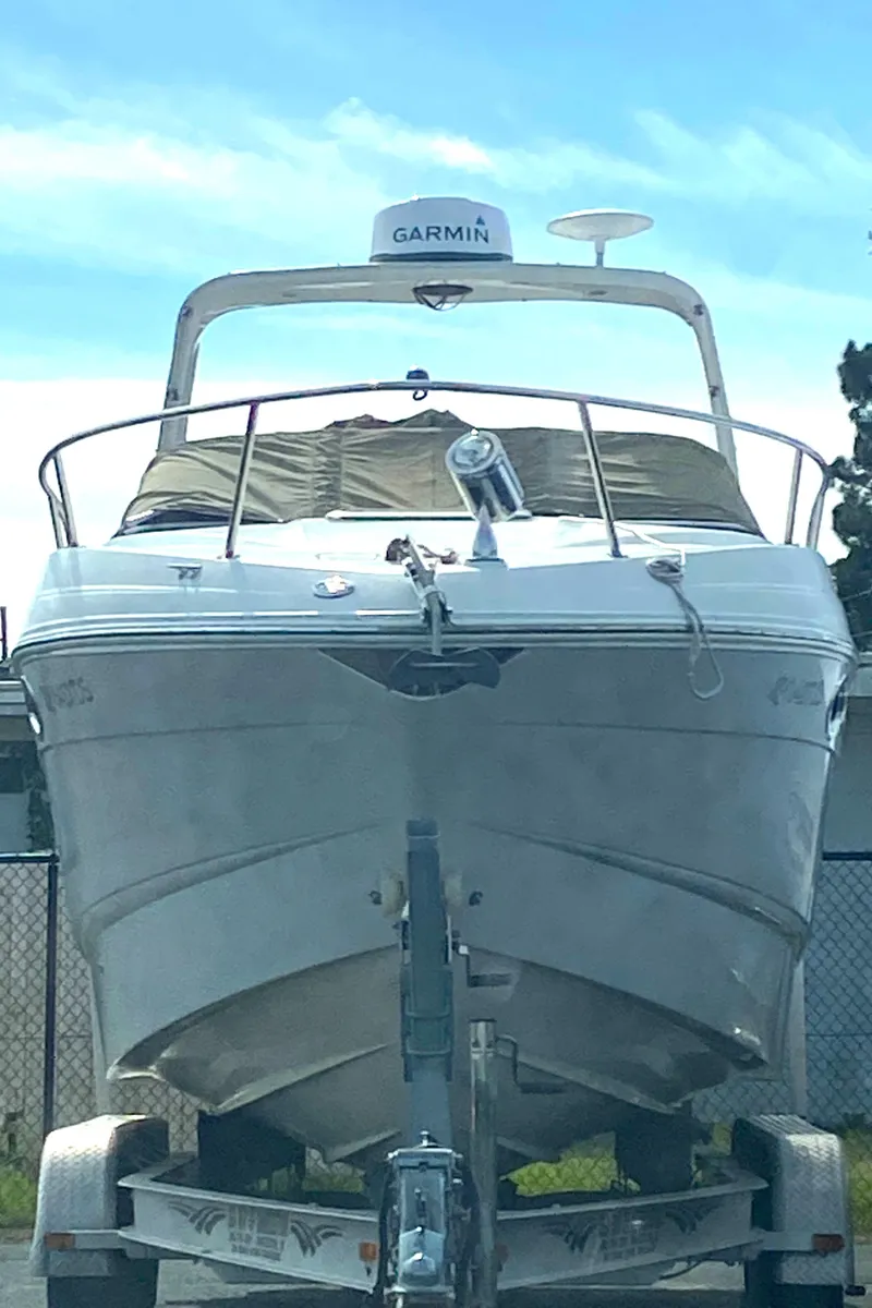 Slide: The Image of 2011 Chaparral 270 Signature boat on trailer, front view. - 19