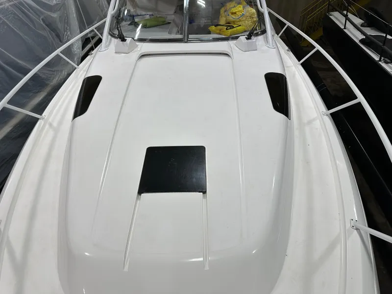 Slide: The Image of 2017 Intrepid 430 Sport Yacht deck, featuring sleek design and modern fittings. - 25