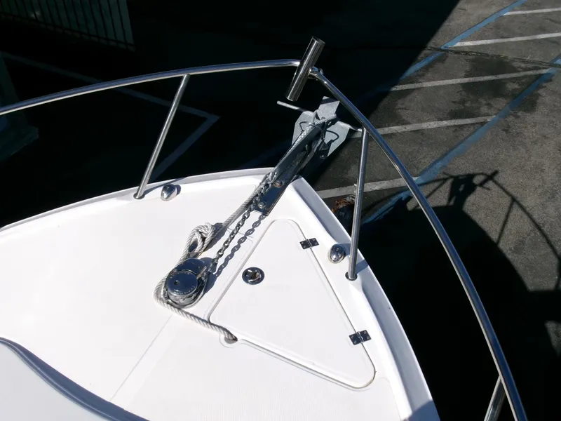 Slide: The Image of Bow of 2016 Sea Fox 256 Voyager with anchor and chain. - 4