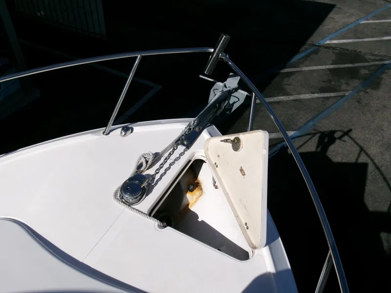 Slide: The Image of Bow of 2016 Sea Fox 256 Voyager with anchor and chain storage. - 5