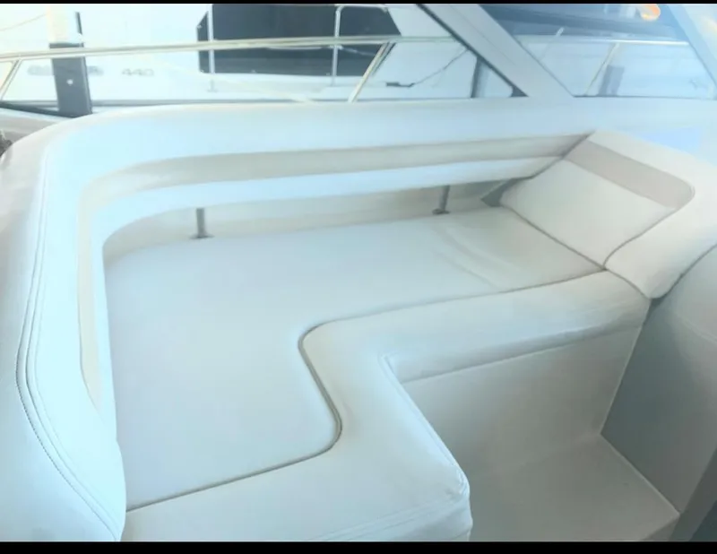 Slide: The Image of Luxurious seating area on a 2009 Sea Ray 470 Sundancer yacht. - 4