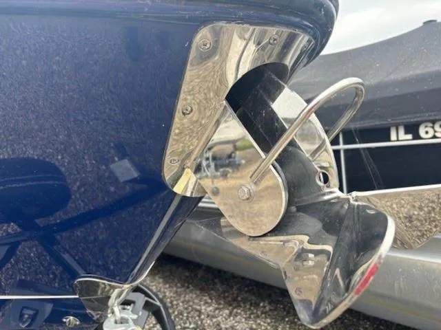 Slide: The Image of Close-up of 2019 Chaparral 277 SSX boat anchor detail. - 37