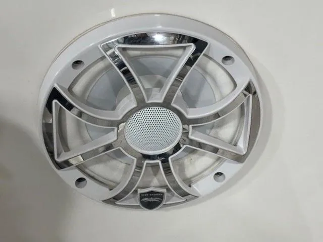 Slide: The Image of Close-up of a speaker on a 2019 Chaparral 277 SSX boat. - 44