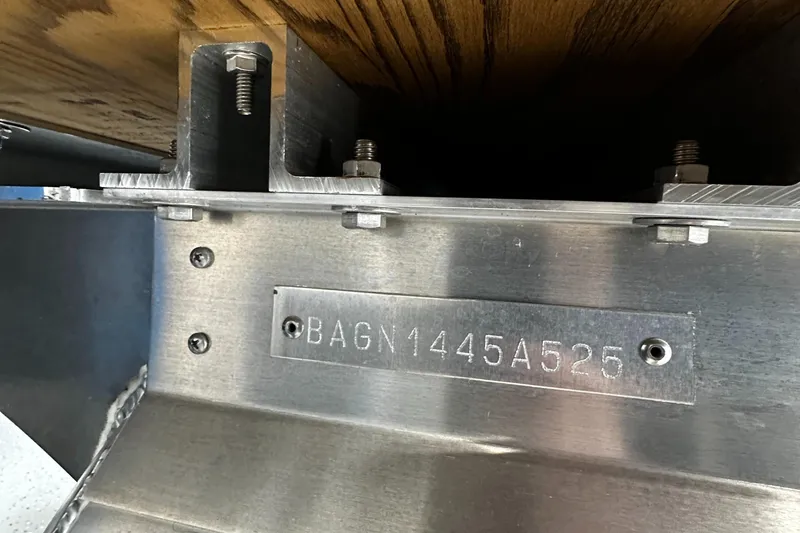 Slide: The Image of 2025 Bentley Pontoons Bolt metal component with serial number BAGN1445A525. - 10