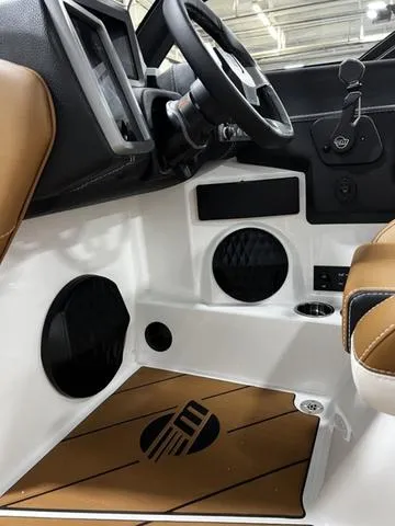 Slide: The Image of 2024 Malibu 22 LSV interior, featuring sleek design and modern controls. - 15