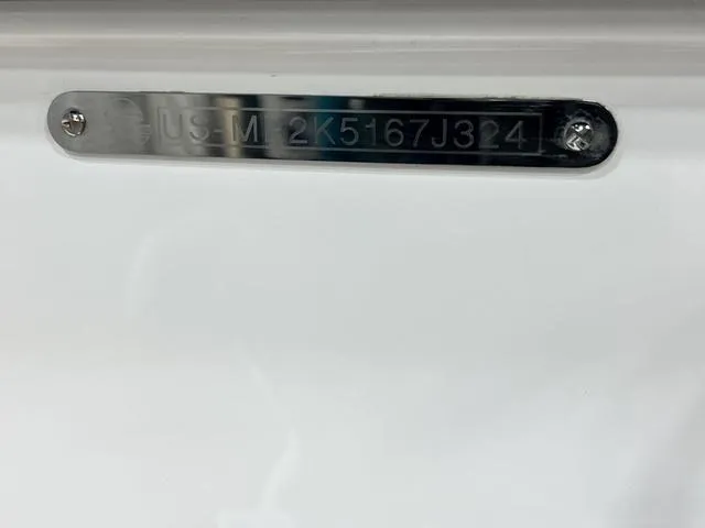 Slide: The Image of 2024 Malibu 22 LSV boat identification plate with serial number. - 19