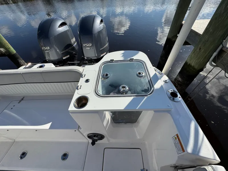 Slide: The Image of 2023 Sea Fox 268 Commander boat with dual engines and fishing station. - 22