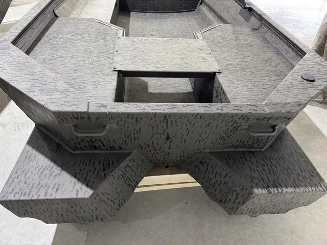 Slide: The Image of War Eagle MODEL 750 - GLADIATOR 2025 boat, featuring a rugged, textured design. - 8