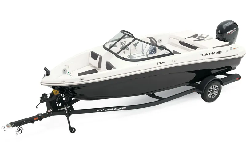 Slide: The Image of Steering console of 2025 Tahoe 200 S boat with modern gauges and controls. - 6