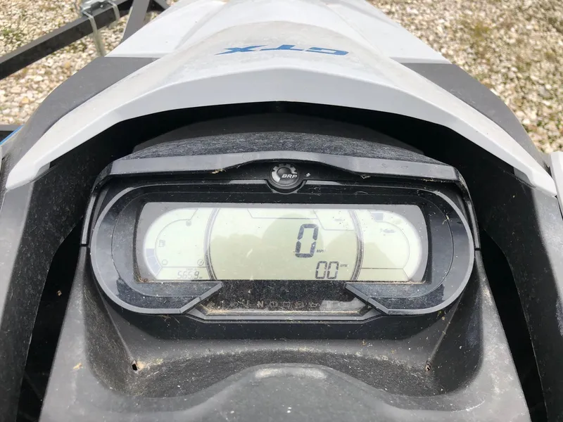 Slide: The Image of 2019 Sea-Doo GTX 155 dashboard displaying zero speed and mileage. - 5