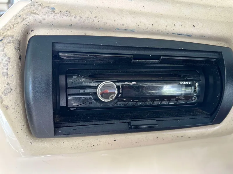 Slide: The Image of Sony stereo system in 2013 G3 SunCatcher V322 RC boat dashboard. - 29