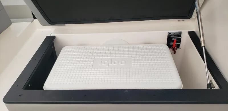 Slide: The Image of 2025 Regal 26 XO boat interior with luxurious seating and modern design. - 8