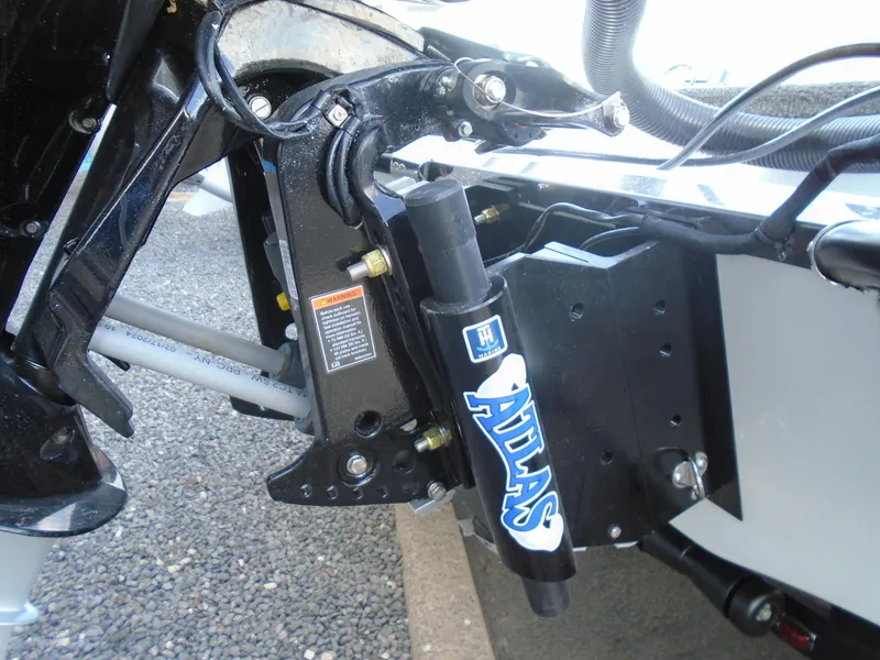 Slide: The Image of Phoenix 721 ZXL 2025 boat motor mount with Atlas hydraulic jack plate. - 6