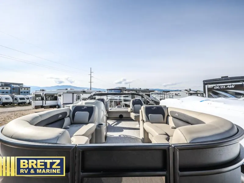 Slide: The Image of 2023 Aria 22UC pontoon boat at Bretz RV & Marine dealership. - 13