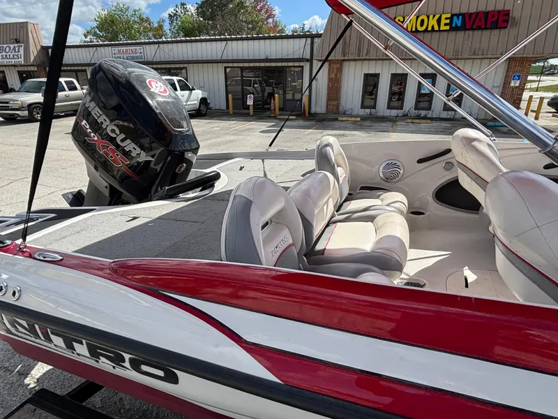 Slide: The Image of 2014 Nitro Z-7 boat with Mercury 150 L OptiMax Pro XS engine and trailer. - 17