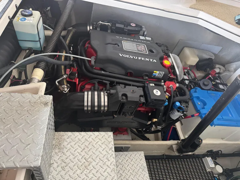 Slide: The Image of Engine compartment of 2005 Regal 3560 Commodore with Volvo Penta engine. - 25