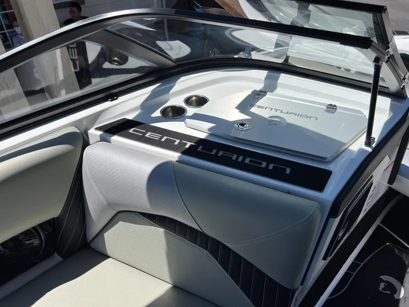 Slide: The Image of 2024 Centurion Fi23 boat interior with sleek design and modern features. - 14