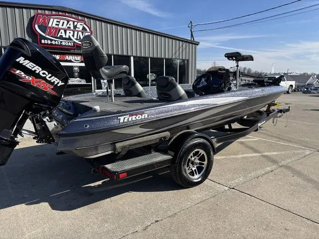 Slide: The Image of 2016 Triton 189 TRX bass boat with Mercury engine at Wieda's Marine dealership. - 4