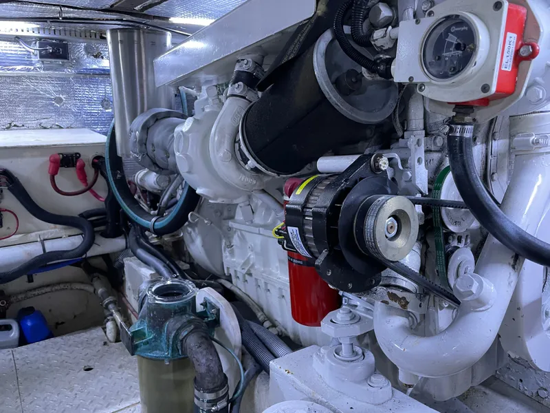 Slide: The Image of Engine room of 1987 Lien Hwa 47' Mark III Sundeck Aft Cabin Motor Yacht. - 41