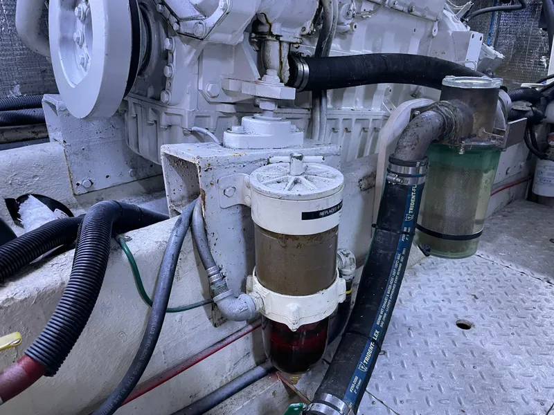 Slide: The Image of Engine room of 1987 Lien Hwa 47' Mark III Sundeck Aft Cabin Motor Yacht. - 44