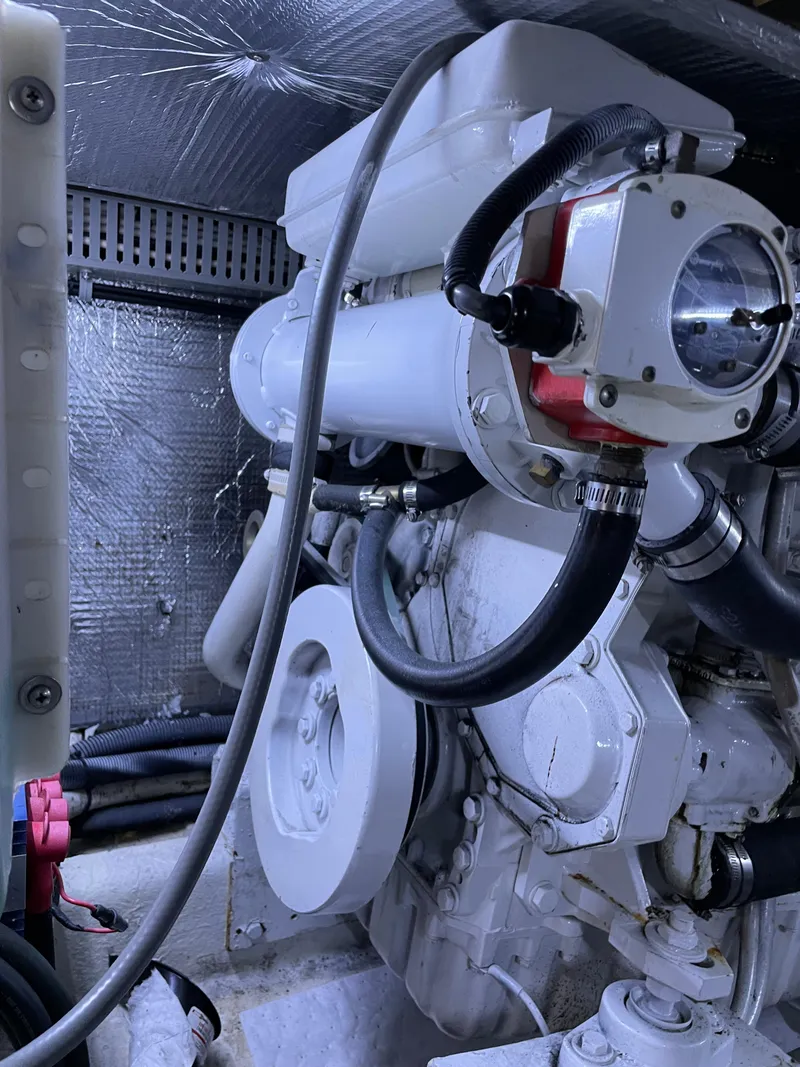 Slide: The Image of Engine room of 1987 Lien Hwa 47' Mark III Sundeck Aft Cabin Motor Yacht. - 45